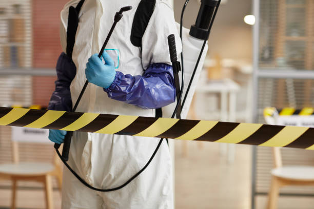 Professional Sewage Cleanup technician working in Fowler, CO